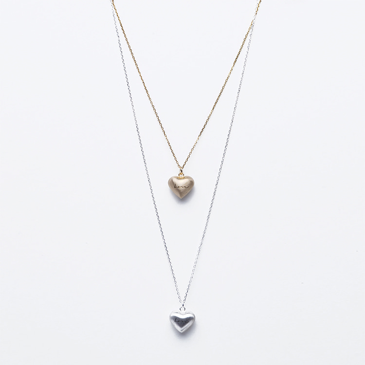 Volume Love Heart Necklace